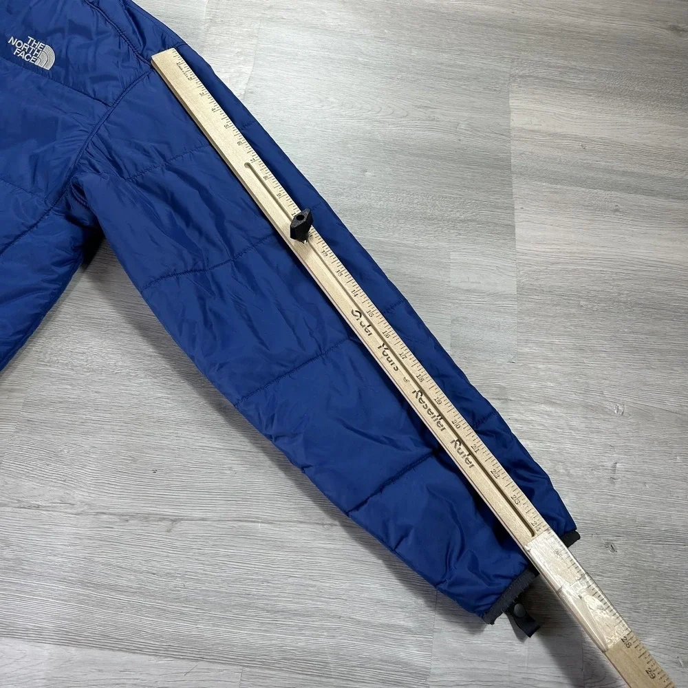 The North Face Jacket‎ Mens Large Blue Puffer Full Zip Insulated Lined Pockets